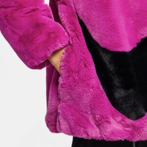 Ao Nike Sportswear Faux Fur Jacket 'Pink' CU6559-564