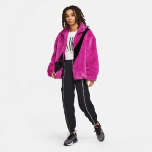 Ao Nike Sportswear Faux Fur Jacket 'Pink' CU6559-564