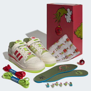 Giay Adidas x The Grinch Forum Low 'Cream White' ID3512