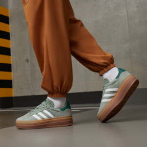 Giay Adidas Gazelle Bold 'Silver Green' ID6998