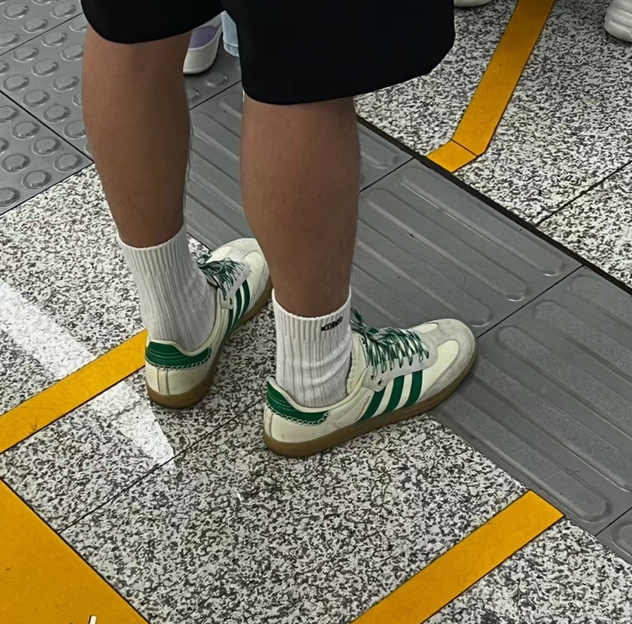 Giay Adidas Wales Bonner x Samba Pony 'Cream Green' GY4344