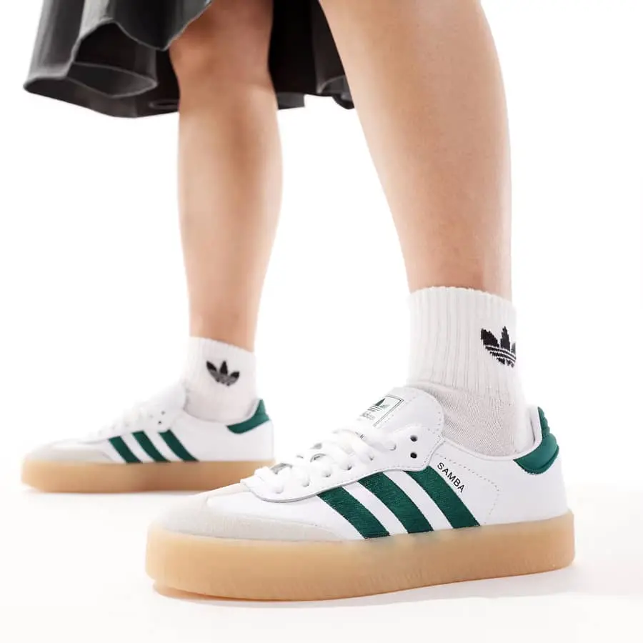 Giay Adidas Samba 'White Green Gum' ID0440