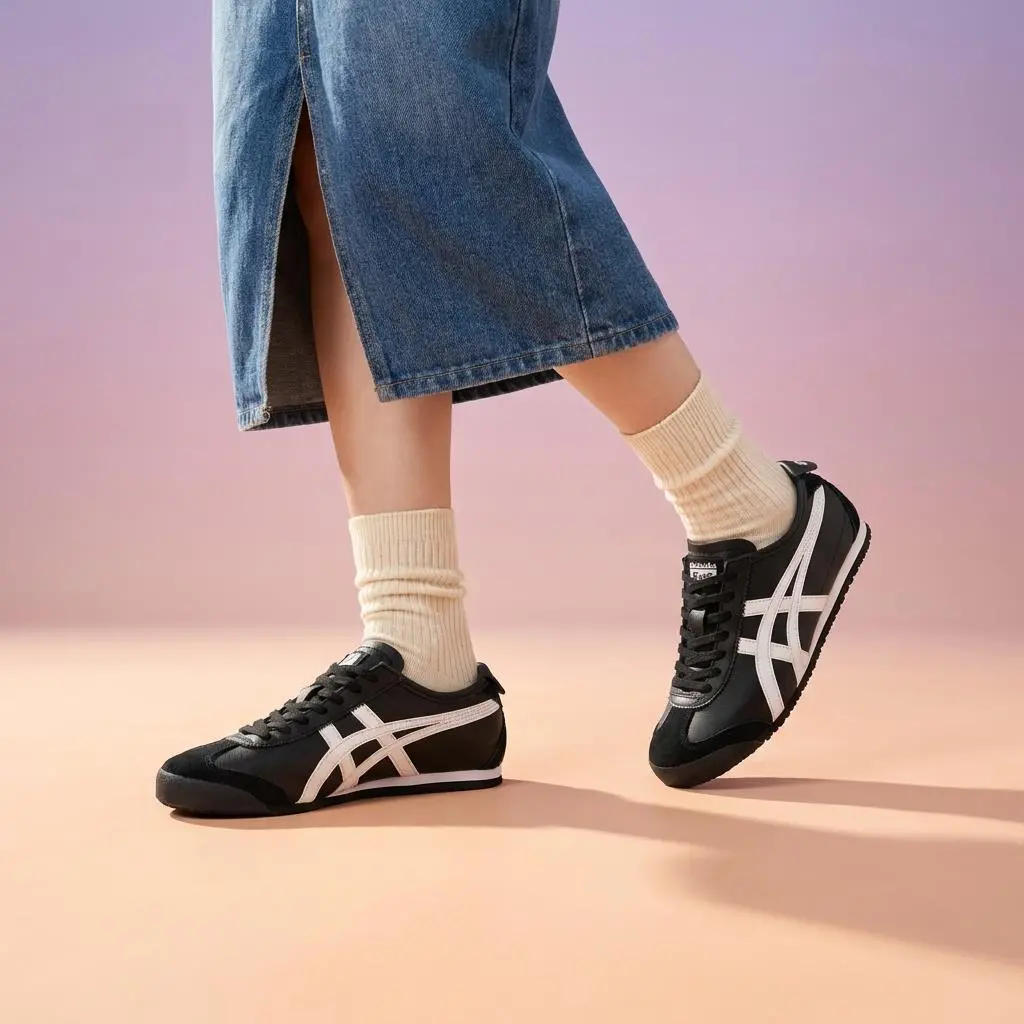Alternative view of Giày Onitsuka Tiger Mexico 66 'Black' 1183C102-002