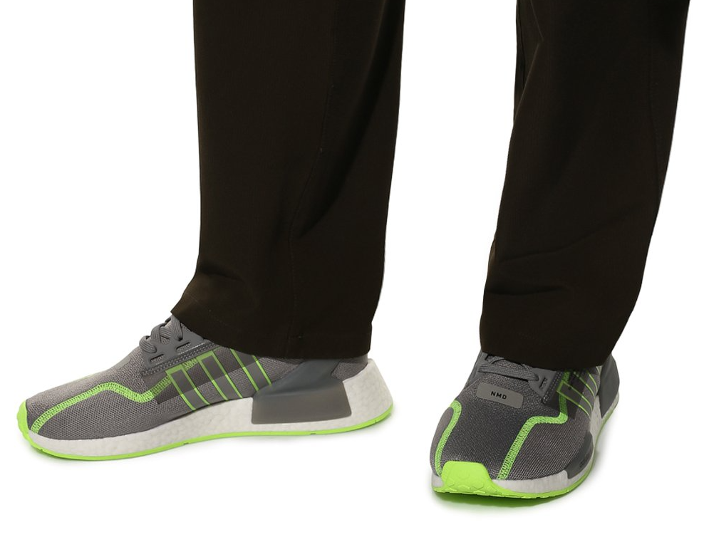 Giay Adidas NMD R1 V2 'Grey Signal Green' GY6163