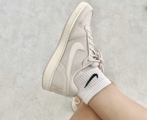 Giay Nike Court Borough Low Premium 'Sail Light Orewood Brown' 861533-101