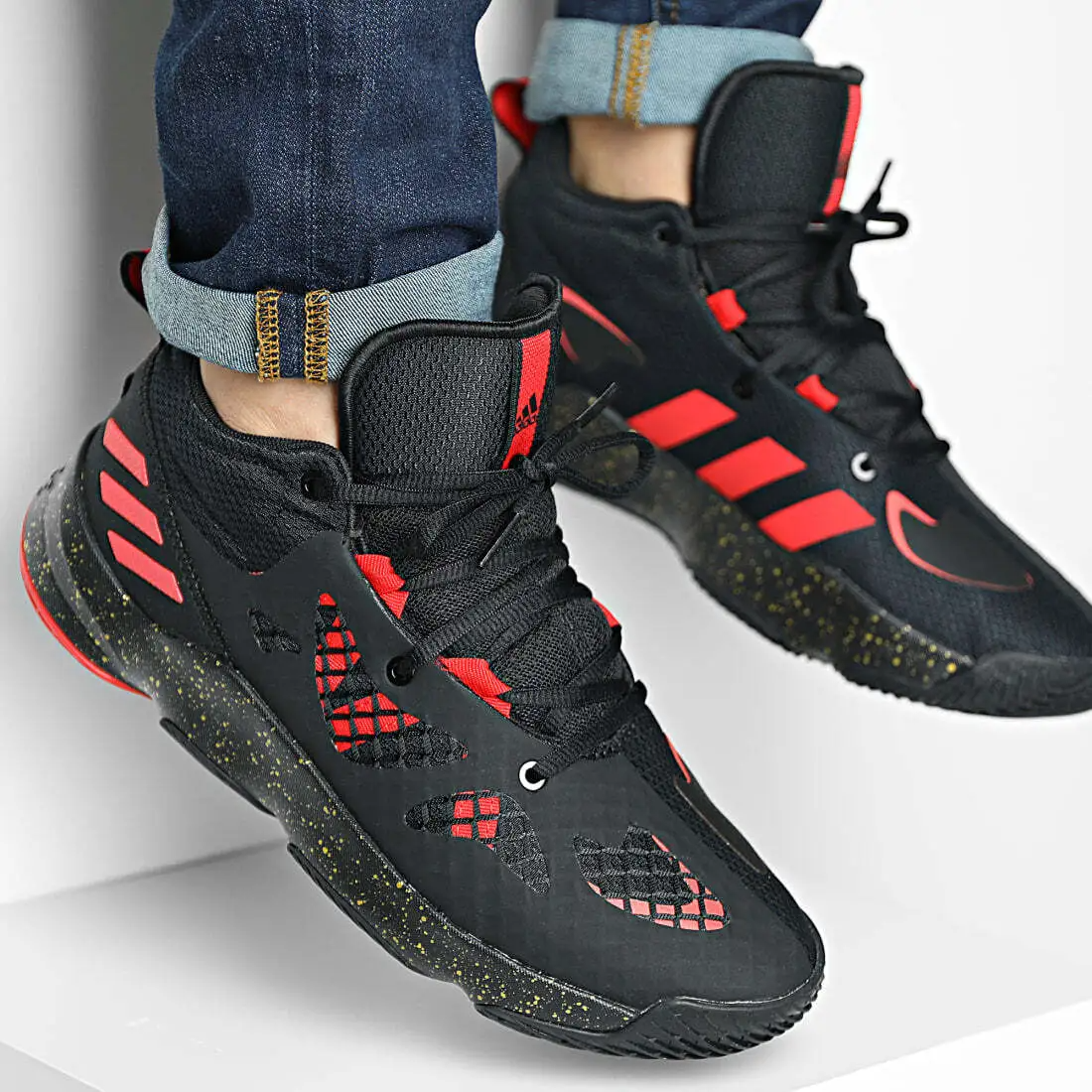 Giay Adidas Pro N3XT 2021 'Black Vivid Red' GY2865