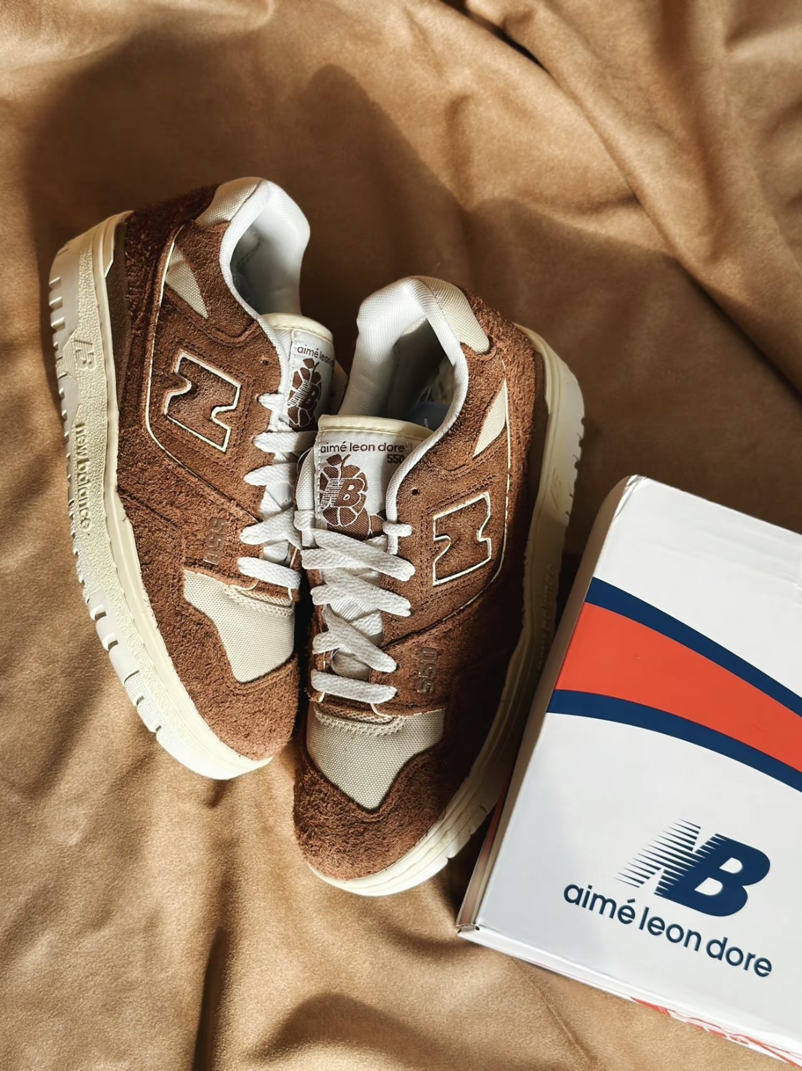 Giay New Balance x Aime Leon Dore 550 'Brown' BB550DB1
