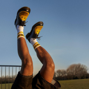 Giay Dr. Martens 1461 Leather Oxford 'Black Yellow' 31390005