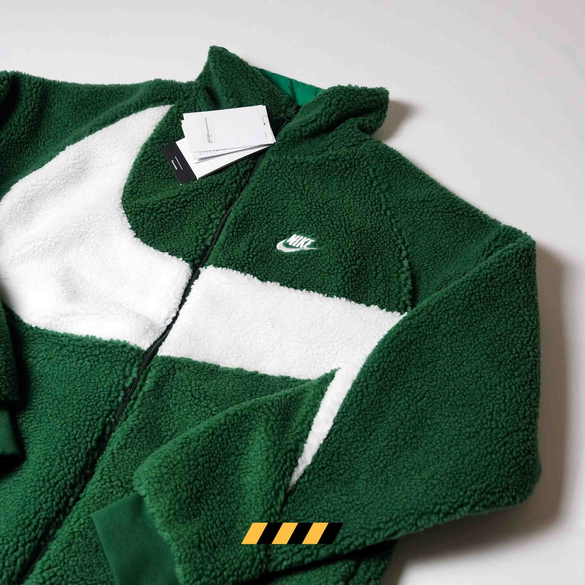 Ao Nike Big Swoosh Reversible Boa Jacket 'Green' BQ6546-341
