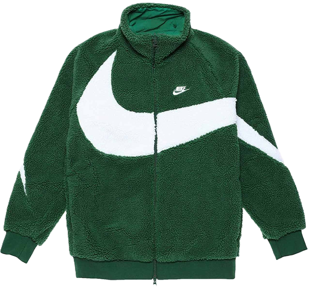 Ao Nike Big Swoosh Reversible Boa Jacket 'Green' BQ6546-341