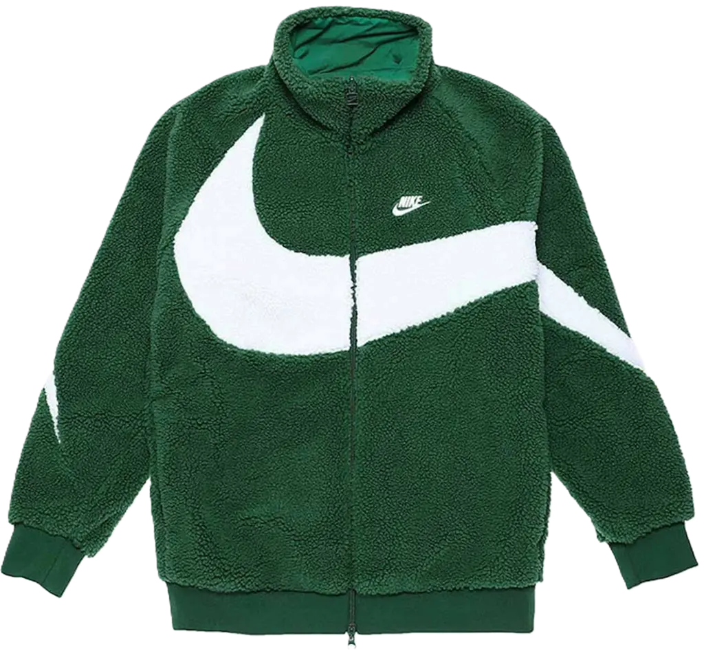 Ao Nike Big Swoosh Reversible Boa Jacket 'Green' BQ6546-341