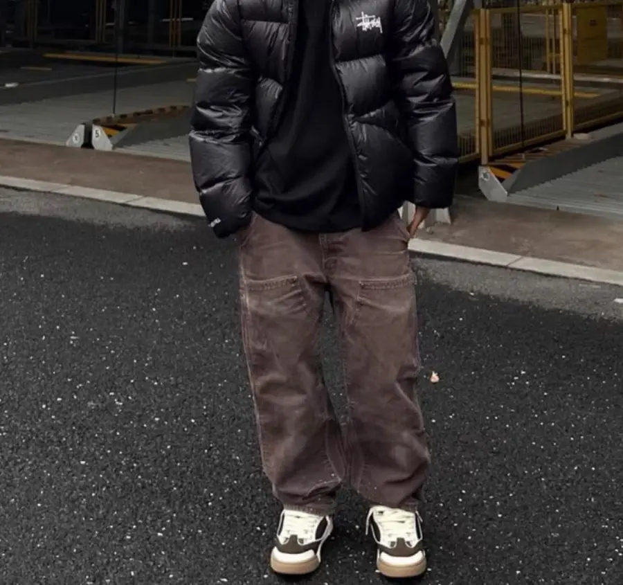 Ao Stussy Down Parka Micro Ripstop Phantom 'Black' 115685