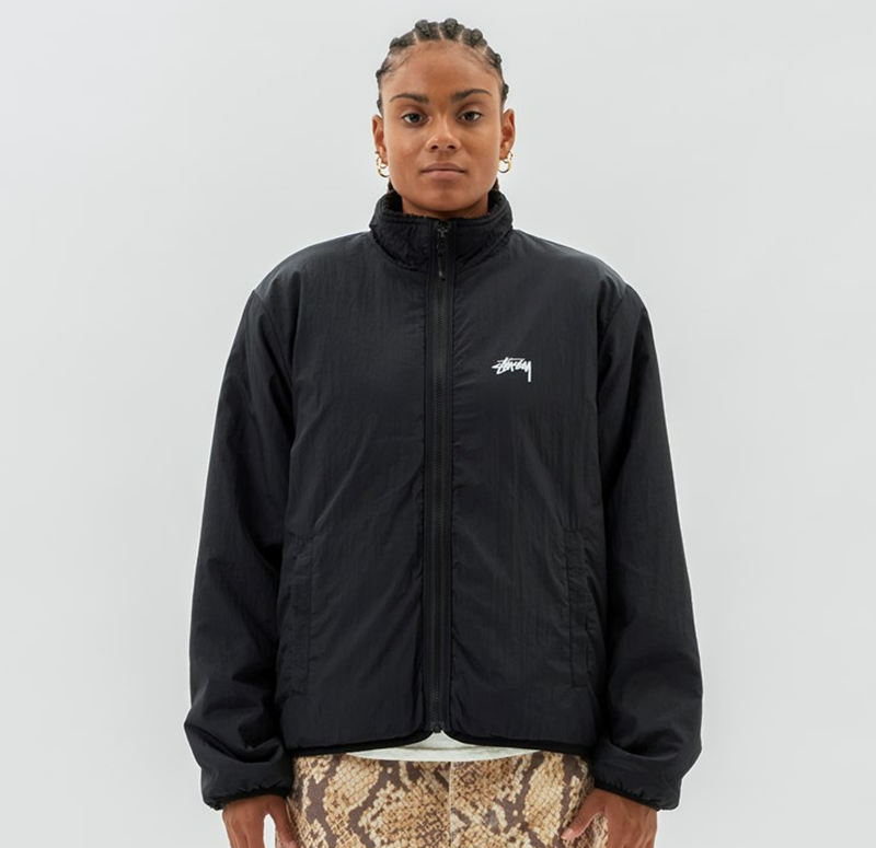 Ao Stussy Sherpa Reversible Jacket 'Black' 118529