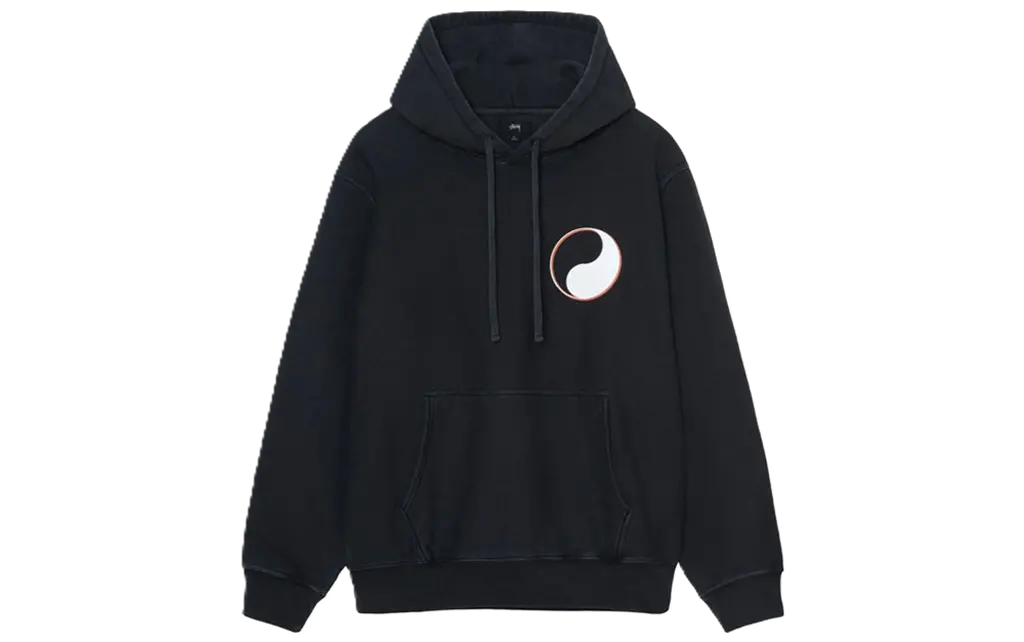 Ao Stussy x Our Legacy Drop Shadow Pigment Dyed Hoodie 'Black'