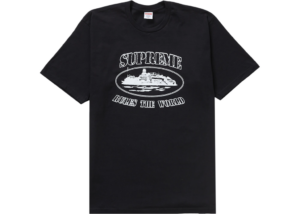 Ao Supreme x Corteiz Rules The World T-Shirt 'Black' 23FW