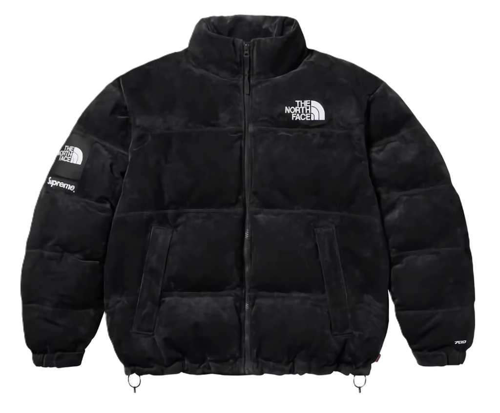 Ao Supreme x The North Face Suede Nuptse Padded Jacket 'Black' NF0A875NO9Y