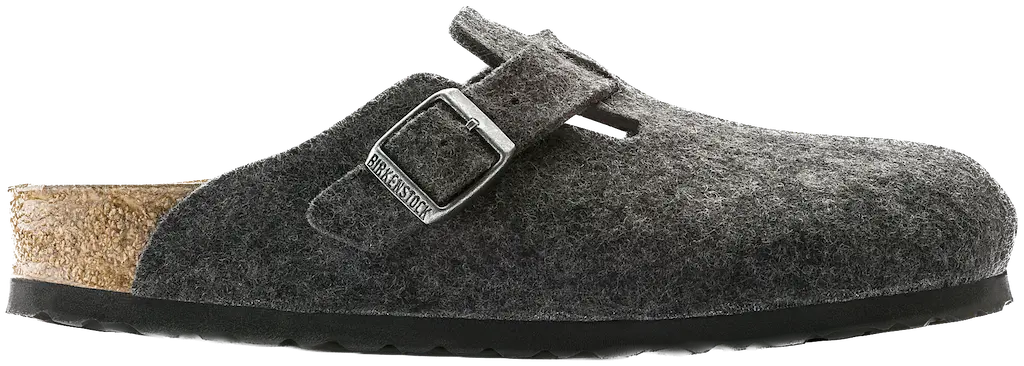 Dep Birkenstock Boston Wool Felt ' Anthracite' 160373