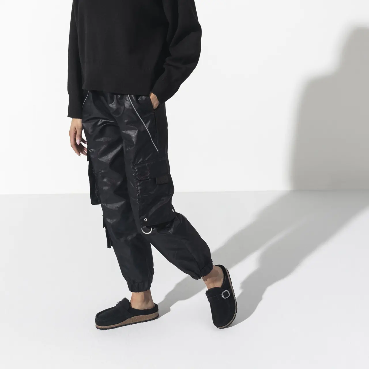 Dep Birkenstock Buckley Shearling 'Black' 1018126
