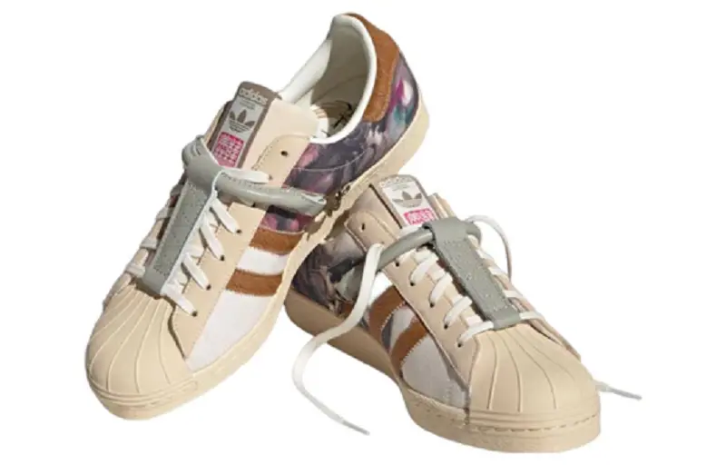 Giay Adidas Superstar 80s x Han Meilin 'Cream Brown' ID4383
