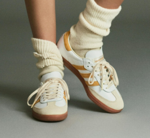 Giay Adidas x Sporty & Rich Samba OG 'White Bold Gold' IF5661
