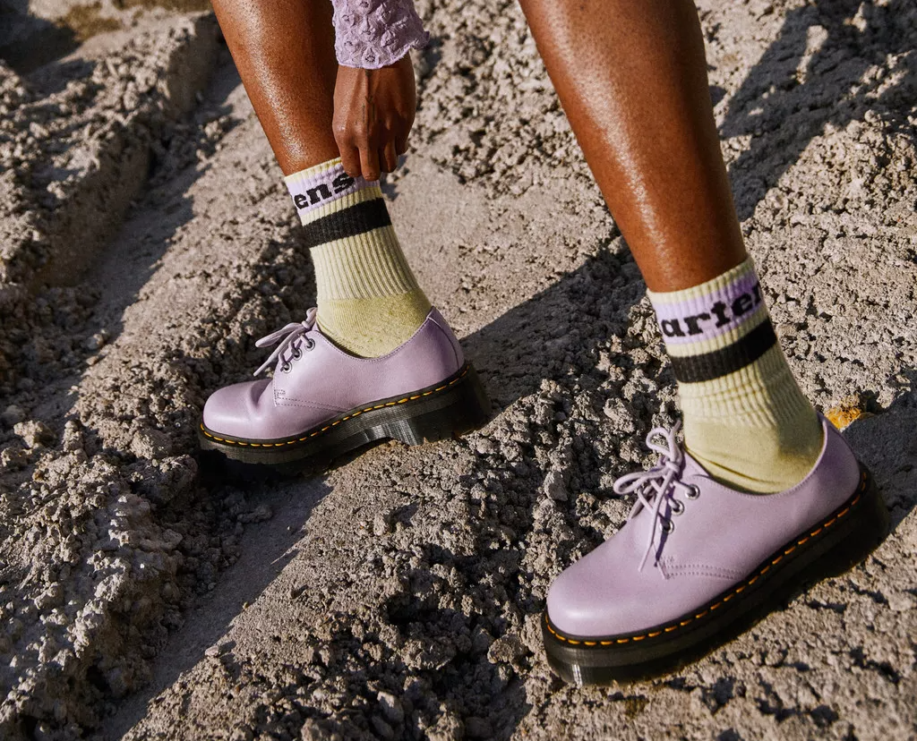 Giay Dr.Martens 1461 II Pisa Leather Platform 'Lilac' 30612308