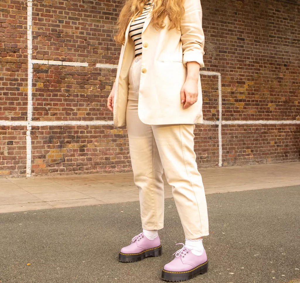 Giay Dr.Martens 1461 II Pisa Leather Platform 'Lilac' 30612308