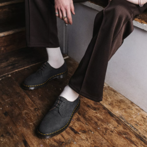 Giay Dr.Martens 1461 Made In England Nubuck 'Black' 27365001