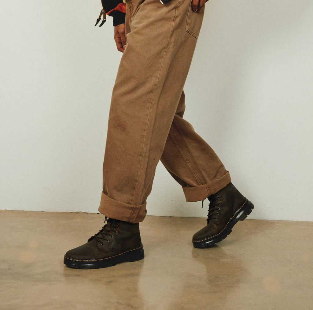 Giay Dr.Martens Combs Crazy Horse Leather 'Brown' 26006207