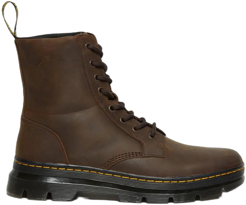Giay Dr.Martens Combs Crazy Horse Leather 'Brown' 26006207