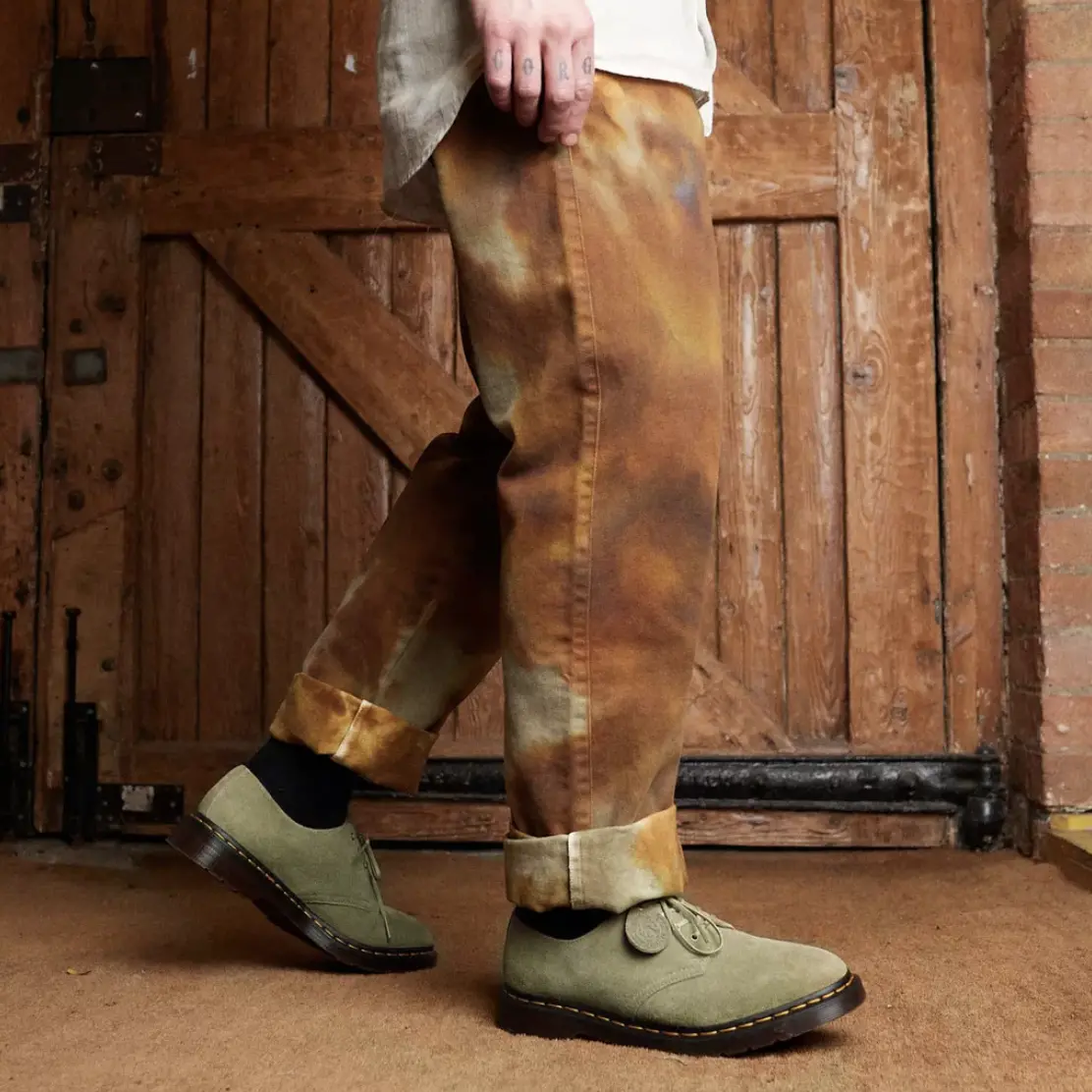 Giay Dr.Martens Smiths Suede Dress 'Pale Olive' 30564358