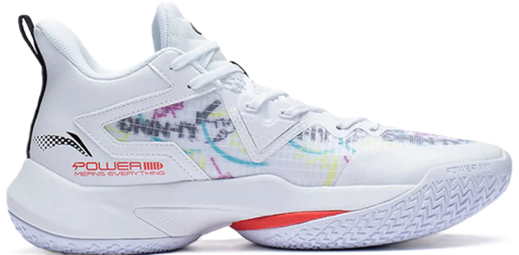 Giay Lining Power 8 Mid 'White Red Black' ABPS073-3