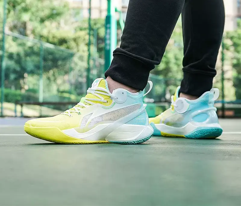 Giay Lining Sonic 10 Mid 'Yellow Pure Blue' ABAS069-8