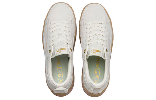 Giay Puma Smash Platform Frill 'White Gold' 366928-04