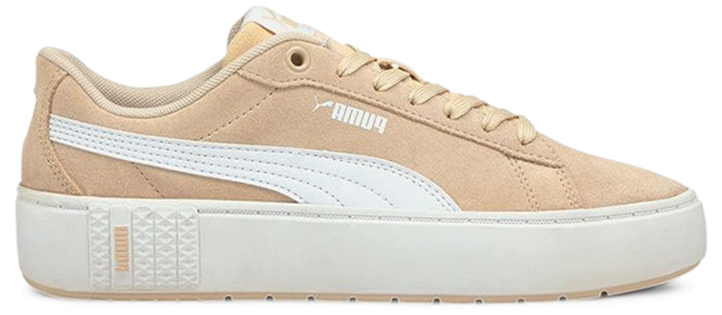 Giay Puma Smash Platform V2 Suede 'Khaki White' 373037-06