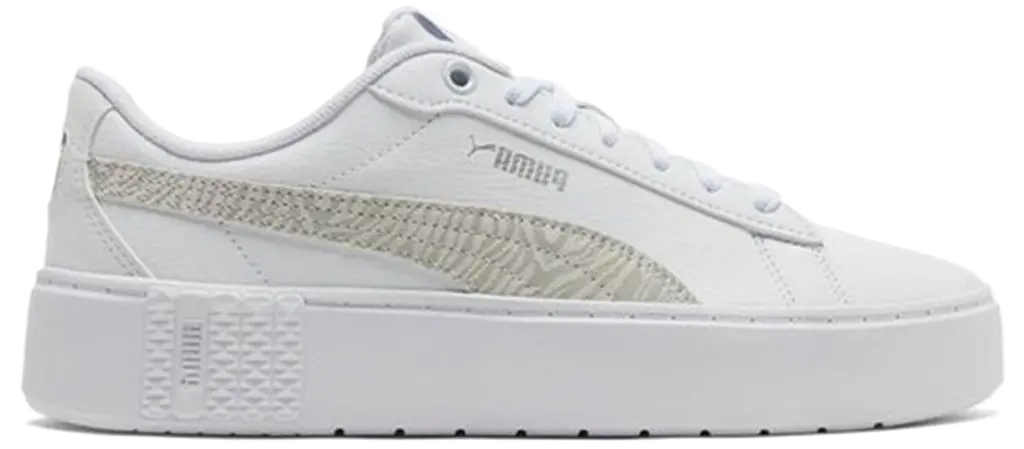 Giay Puma Smash V2 Tiger Platform 'White' 383877-02