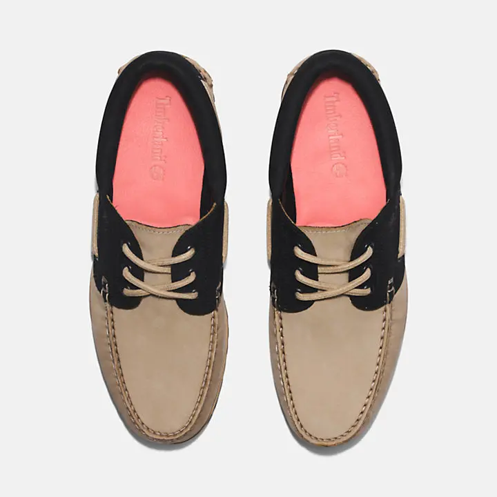 Giay Timberland 3-Eye Lug Handsewn Boat Shoes 'Grey' A5RH8