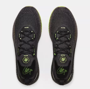 Giay Under Armour Charged Curry 'Black Ash Lime' 3025072-002