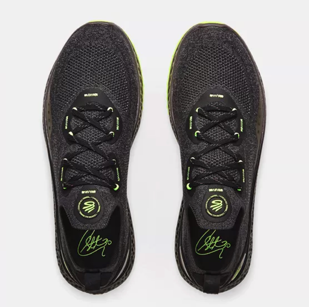 Giay Under Armour Charged Curry 'Black Ash Lime' 3025072-002