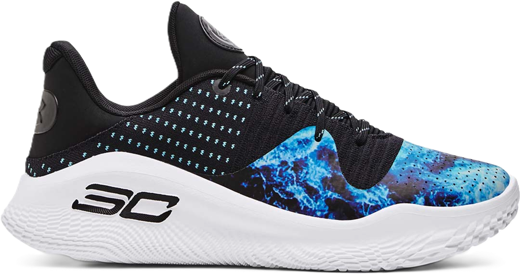Giay Under Armour Curry 4 Low Flotro Bruce Lee 'Dark Water' 3028115-001