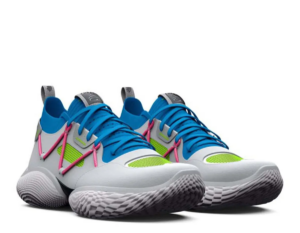 Giay Under Armour Curry Flow Cozy 'Grey Electric Blue' 3023815-107