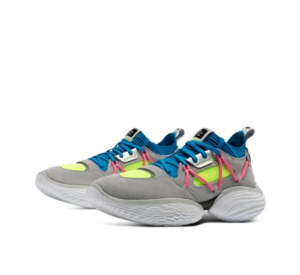 Giay Under Armour Curry Flow Cozy 'Grey Electric Blue' 3023815-107