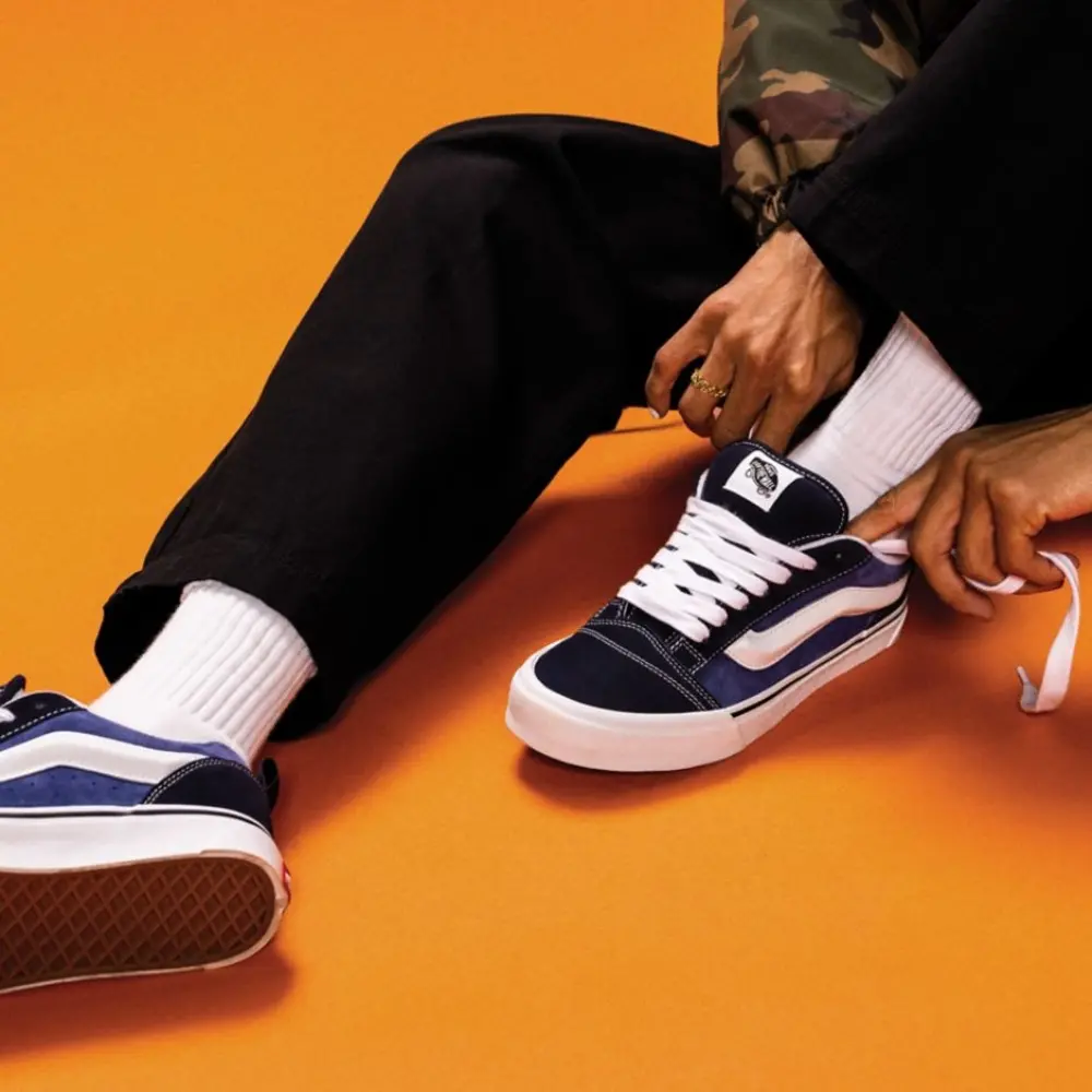 Giay Vans Knu Skool 'Navy' VN0009QCNWD