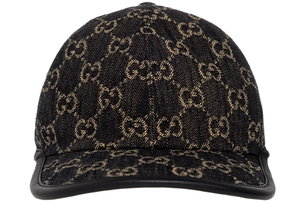 Mu Gucci Common GG Denim Ball Cap 'Black' 656206-3HAF8-1060