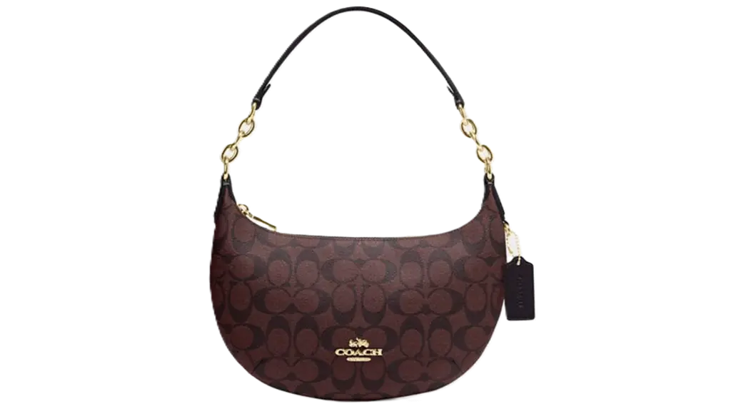 Tui Coach Payton Hobo In Signature Canvas 'Oxblood Multi' CE620-IMFCG