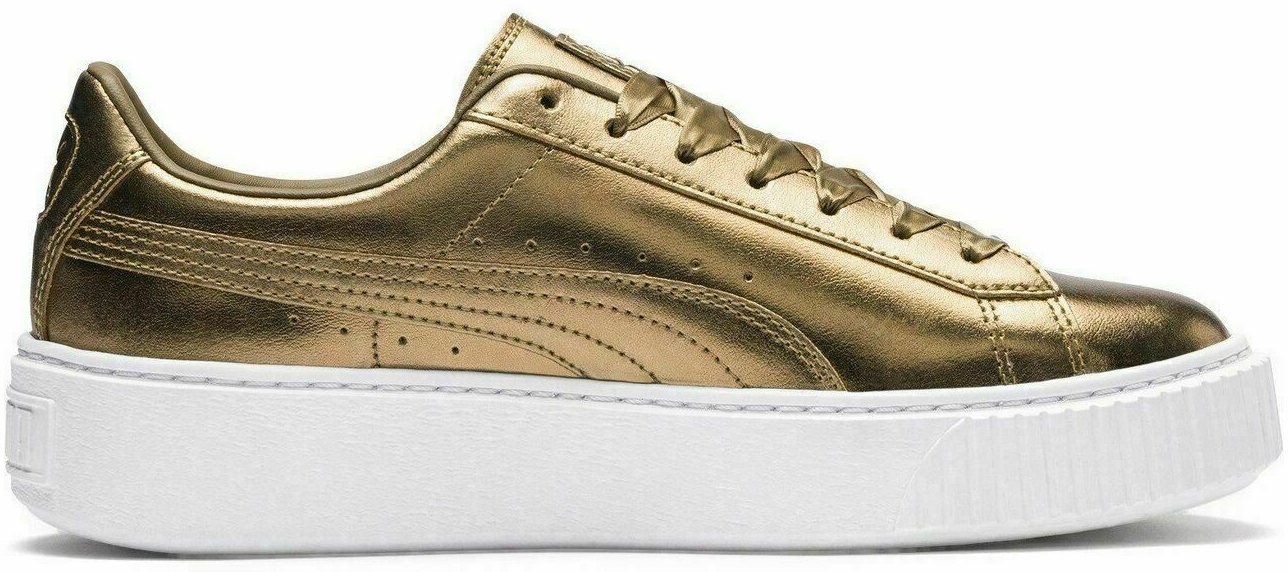 Giay Puma Basket Platform 'Luxe Gold' 366687‑02