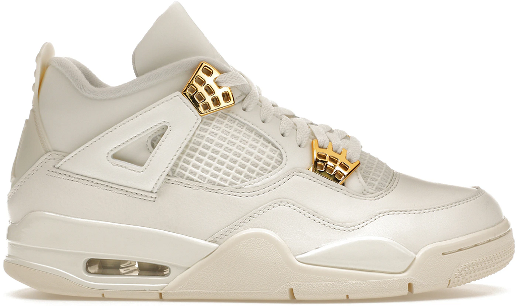 Giay Nike Air Jordan 4 'Sail Metallic Gold' AQ9129-170