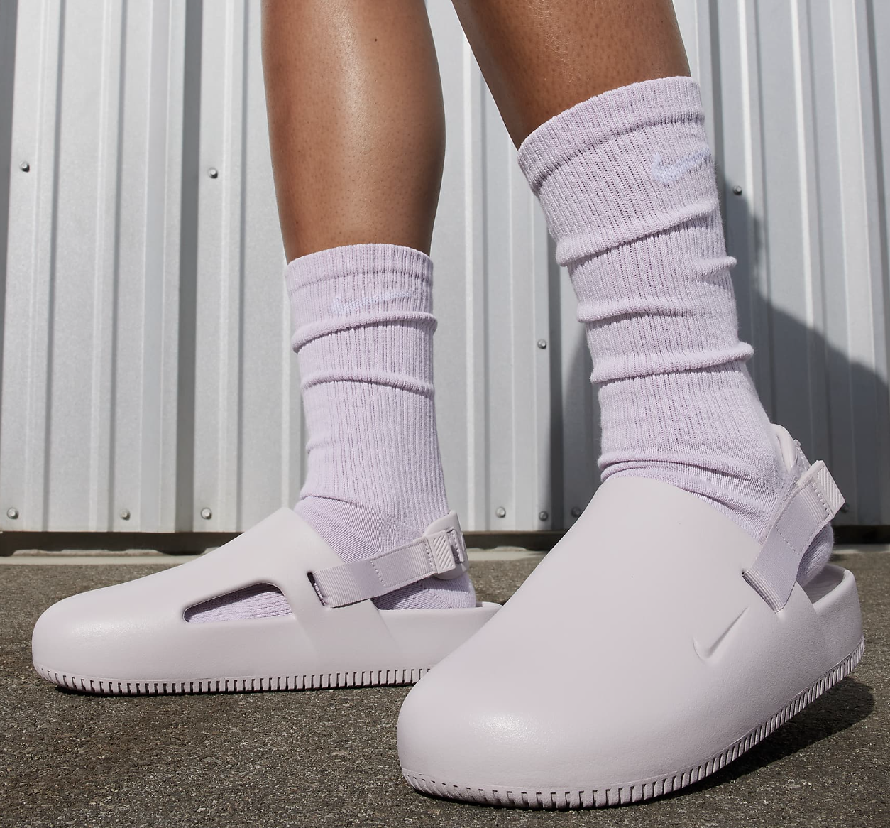 Dep Nike Calm Mules 'Platinum Violet' FB2185-003
