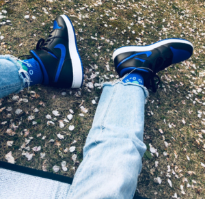 Giay Nike Air Jordan 1 Mid 'Black Royal' 554725-068