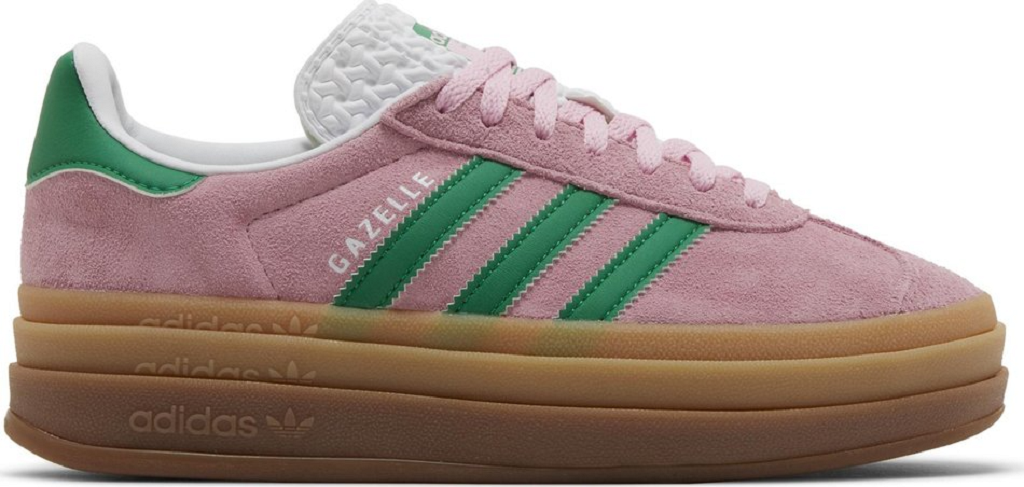 Giay Adidas Wmns Gazelle Bold 'True Pink Green' IE0420