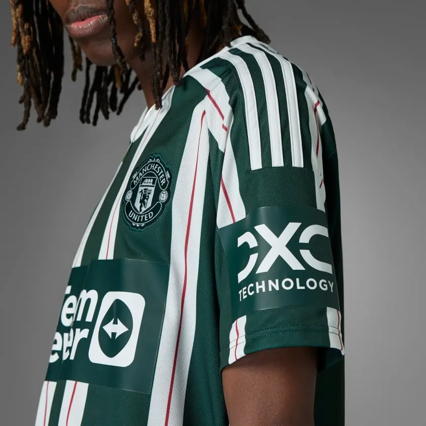 Ao Adidas Manchester United 23/24 Away Jersey 'Green White' HR3675
